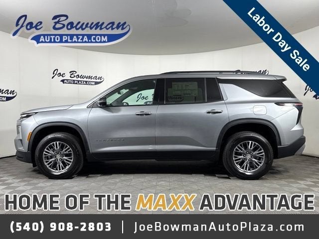 2026 Chevrolet Traverse LT in Sterling Gray Metallic — front three-quarter view