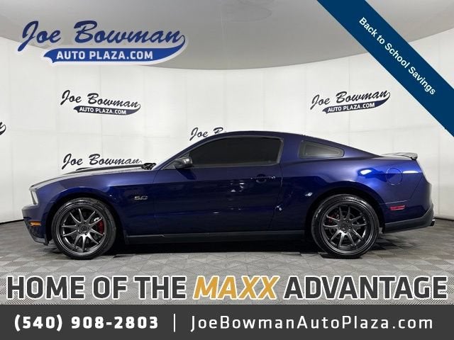 2012 Ford Mustang GT in Blue — front three-quarter view