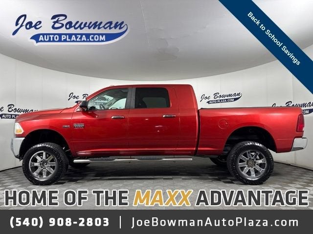2010 Dodge Ram 2500 SLT in Red — front three-quarter view