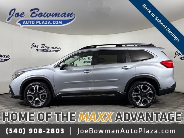 2023 Subaru Ascent Limited 7-Passenger in Silver — front three-quarter view